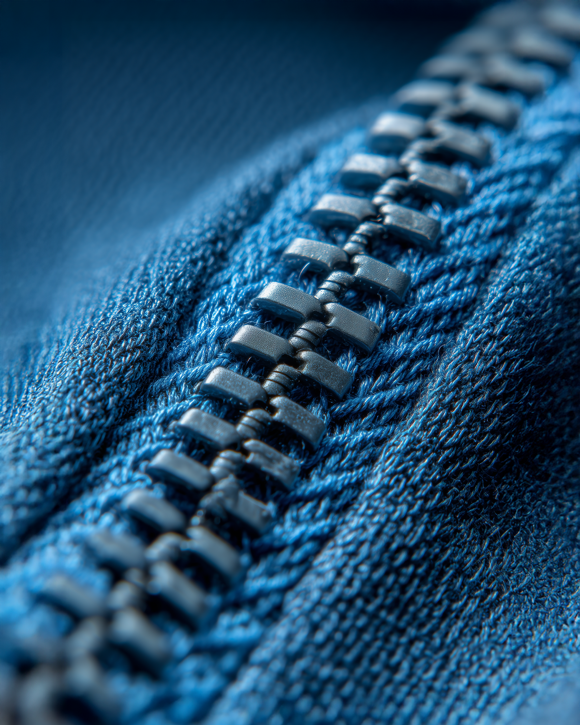 Macro detail of fabric stitching